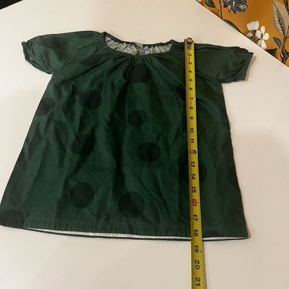 La Paloma Girls Parker Dress In Evergreen Polka Dot 2-3 Yrs Holidays Party Pics - Picture 7 of 7